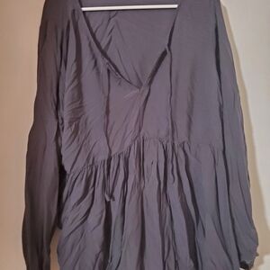 Torrid lightweight babydoll long sleeve sz 3